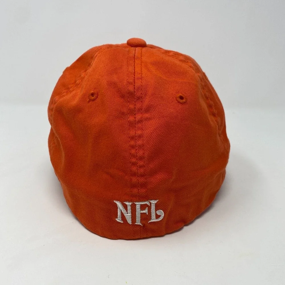 Denver Broncos NFL Cap Orange Embroidered Logo Dad Hat Medium‎